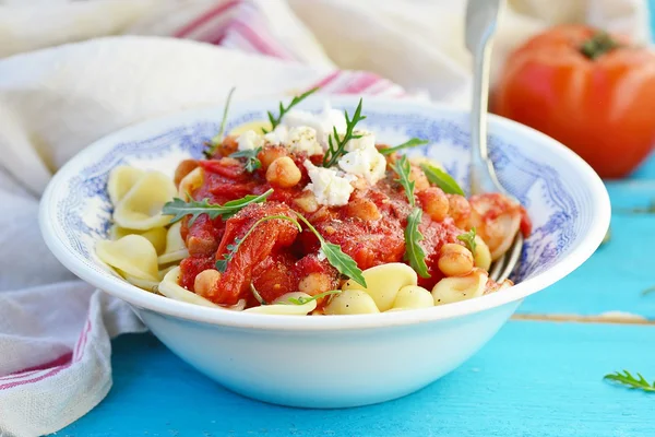 Pasta con salsa — Foto de Stock