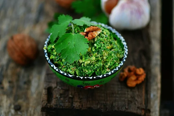 Spinach pkhali. georgian appetizer — Stock Photo, Image