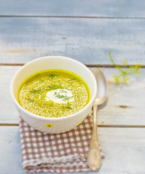 Vegetabiliska squash soppa — Stockfoto