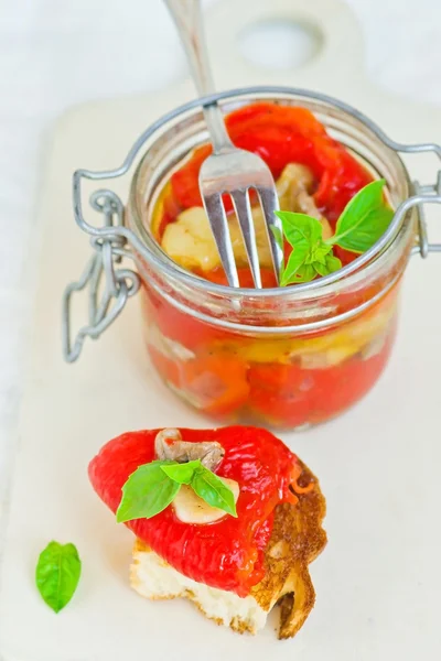 Marinaded in Italian sweet pepper — Stock Photo, Image