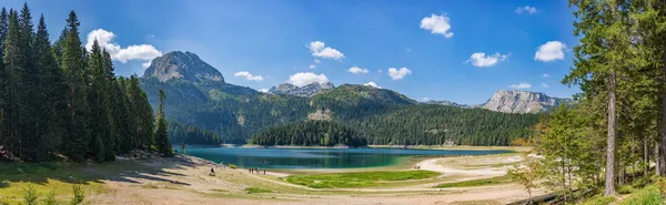 Lago Negro Parque Nacional Durmitor Montenegro — Fotografia de Stock