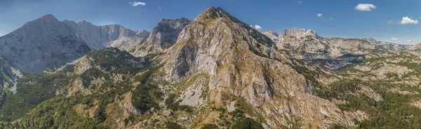 Medjed Peak Und Black Lake Einem Durmitor Park Montenegro Luftaufnahme — Stockfoto