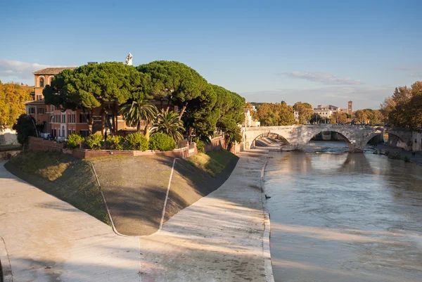 Città di Roma - Isola del Tevere — Foto Stock