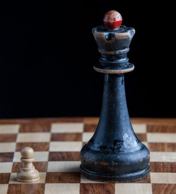 Ahşap Satranç taşları