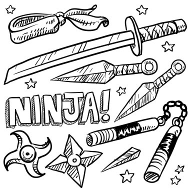 Ninja silahları kroki ayarla