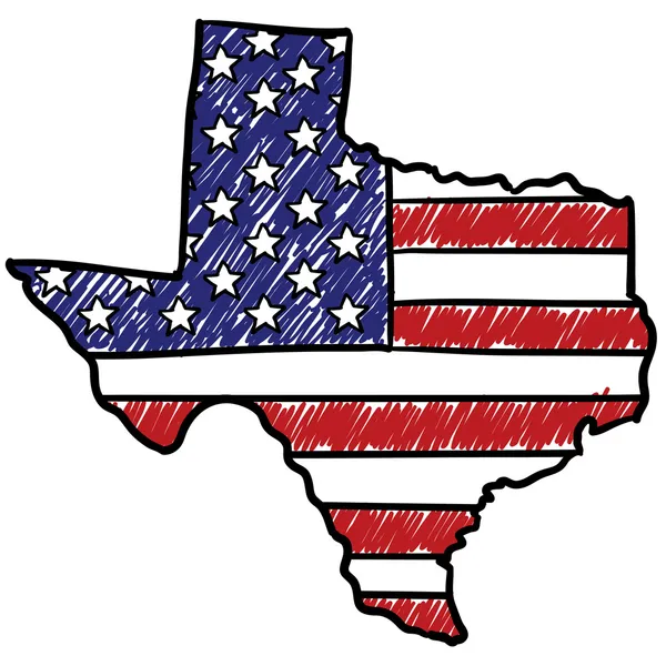 Teksas Amerika sketch olduğunu