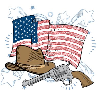 Amerikan vahşi sınırı kroki