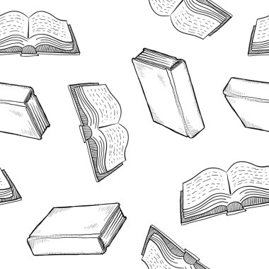 sorunsuz kitap veya kitaplık vektör arka plan