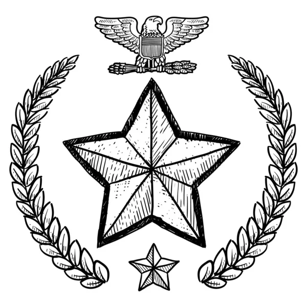 Insignia militar del Ejército de EE.UU. — Archivo Imágenes Vectoriales