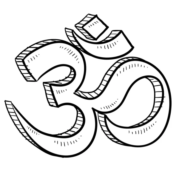 Hindu om vektör çizimi — Stok Vektör