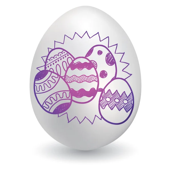Tant d'œufs de Pâques — Image vectorielle