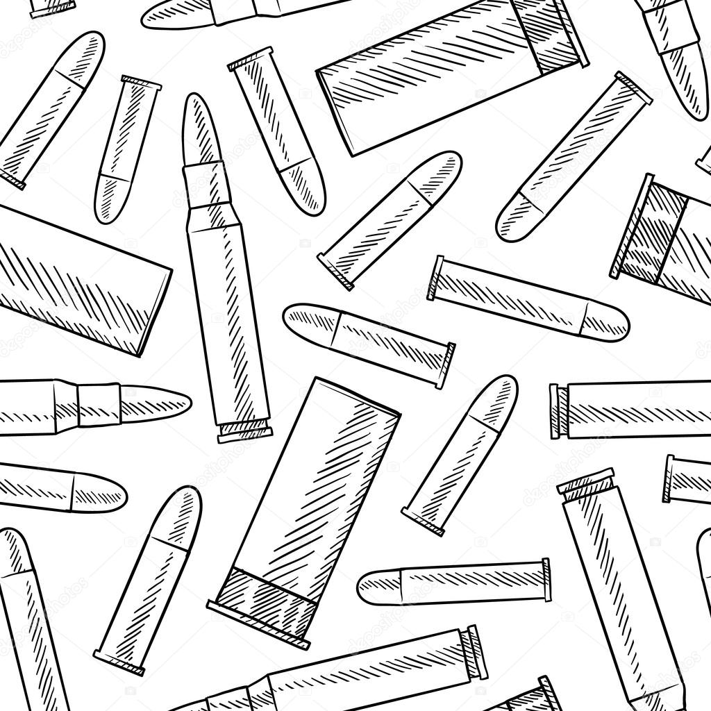 Seamless bullet vector background