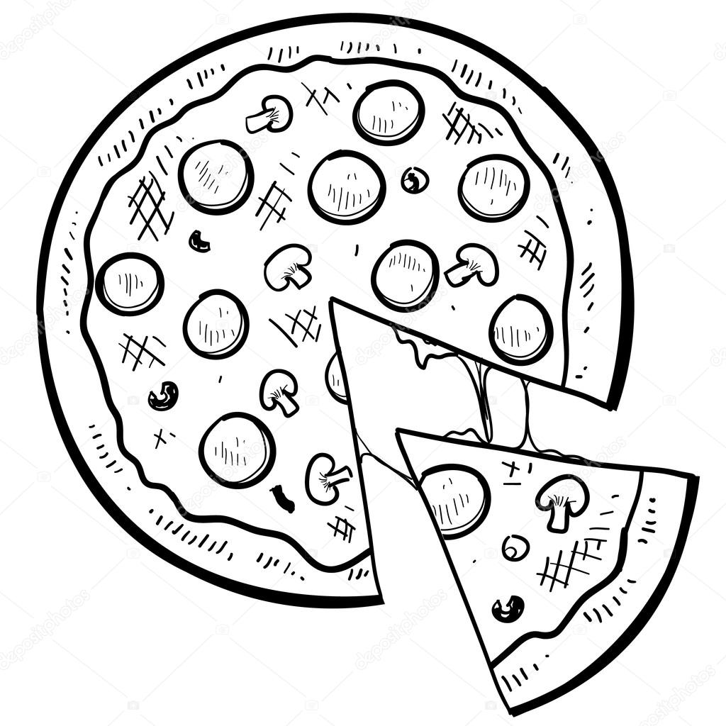 Pizza sketch