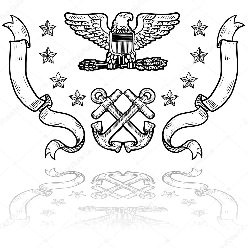 US Navy military insignia