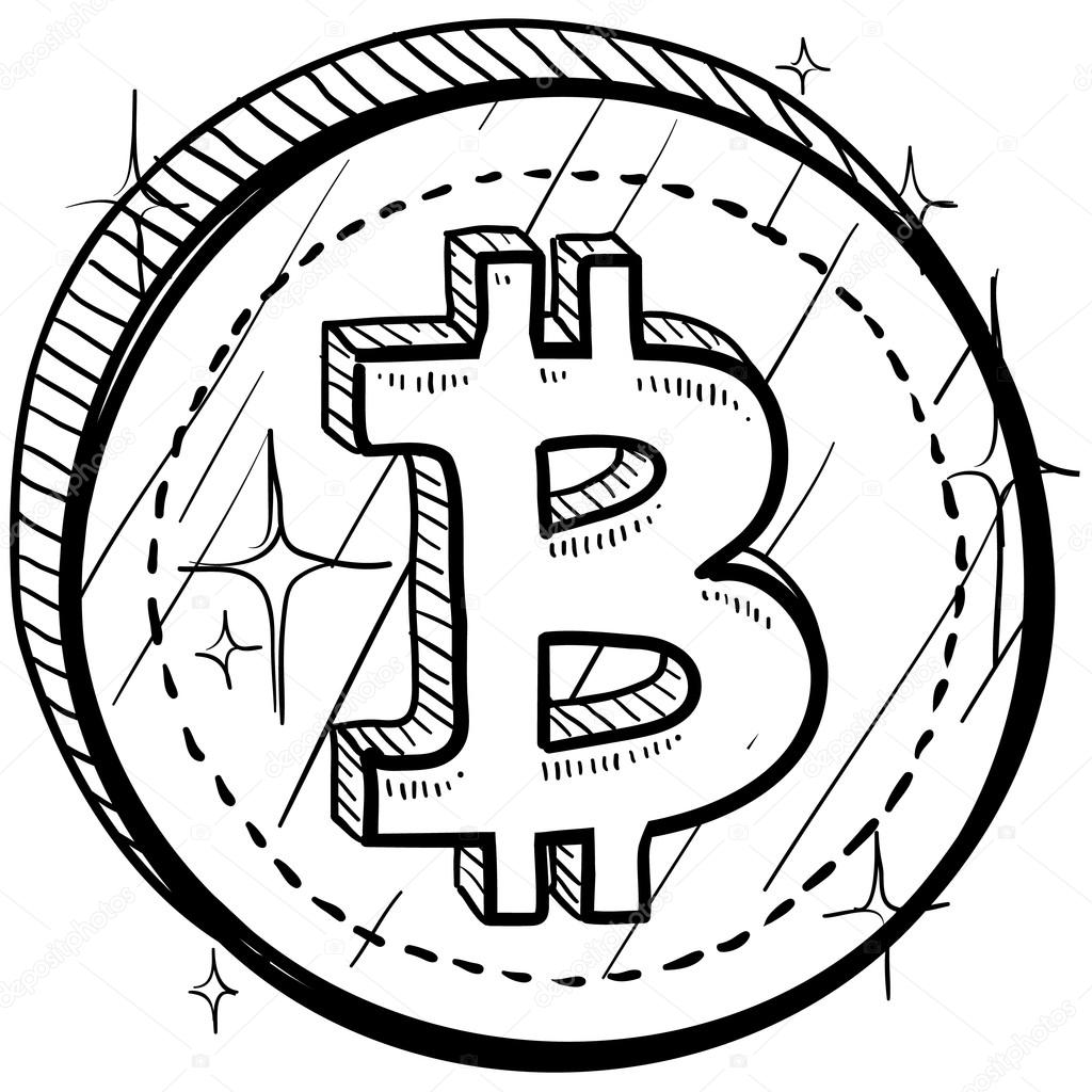 Bitcoin digital currency symbol coin