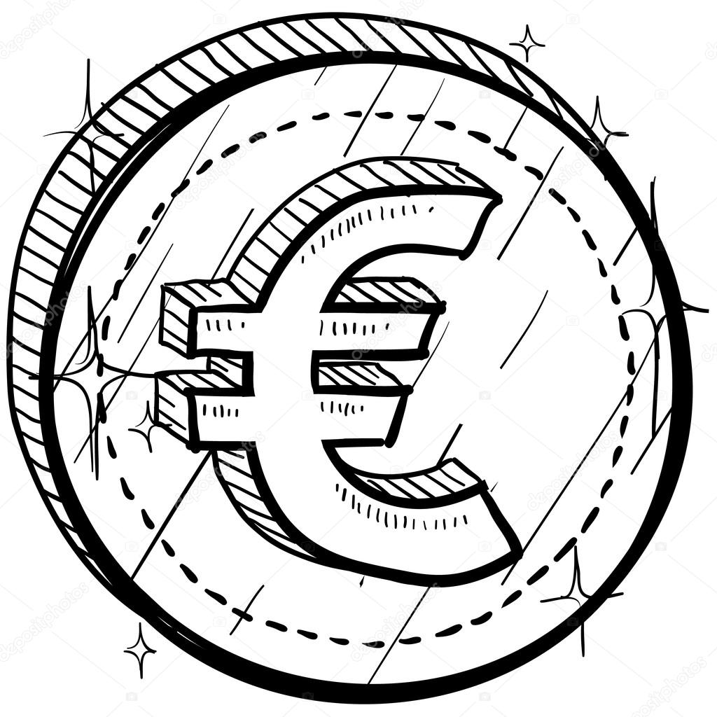 欧元货币符号硬币图库矢量图©lhfgraphics 13921593