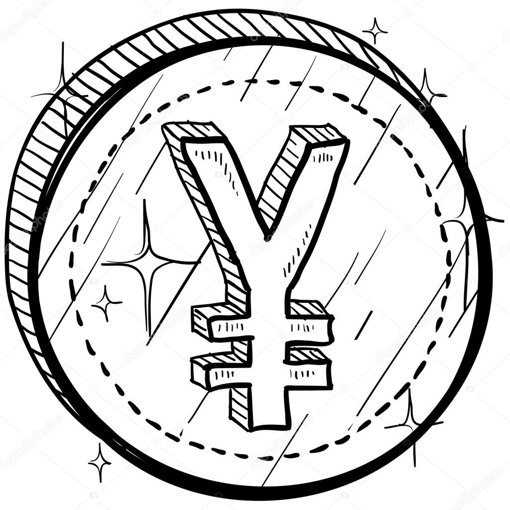 日本日元货币符号硬币图库矢量图©lhfgraphics 13921618