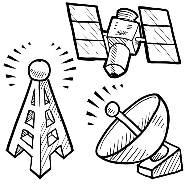 Эскиз объектов связи
