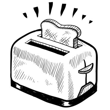 Retro tost makinesi kroki