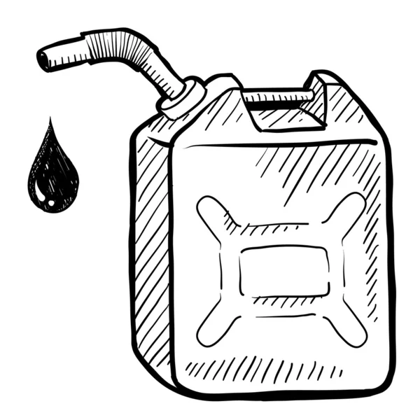 Gasoline can sketch — Stock Vector © lhfgraphics #13981717