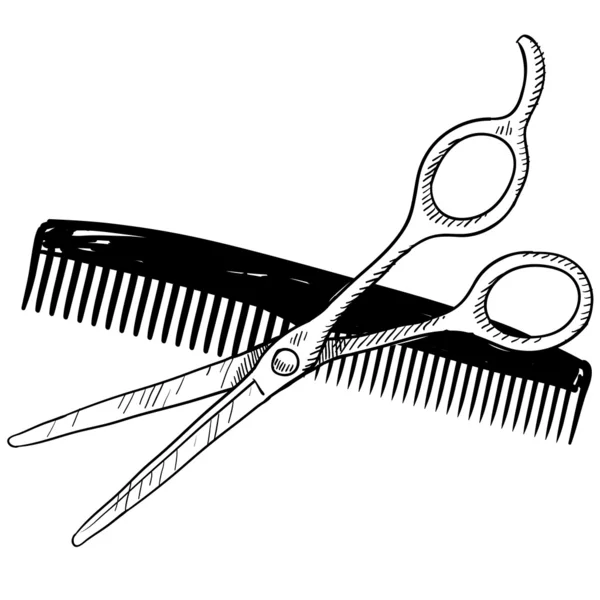 Saç şekillendirme nesneleri — Stok Vektör