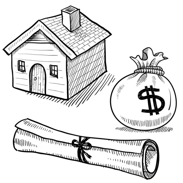 Эскиз объектов недвижимости
