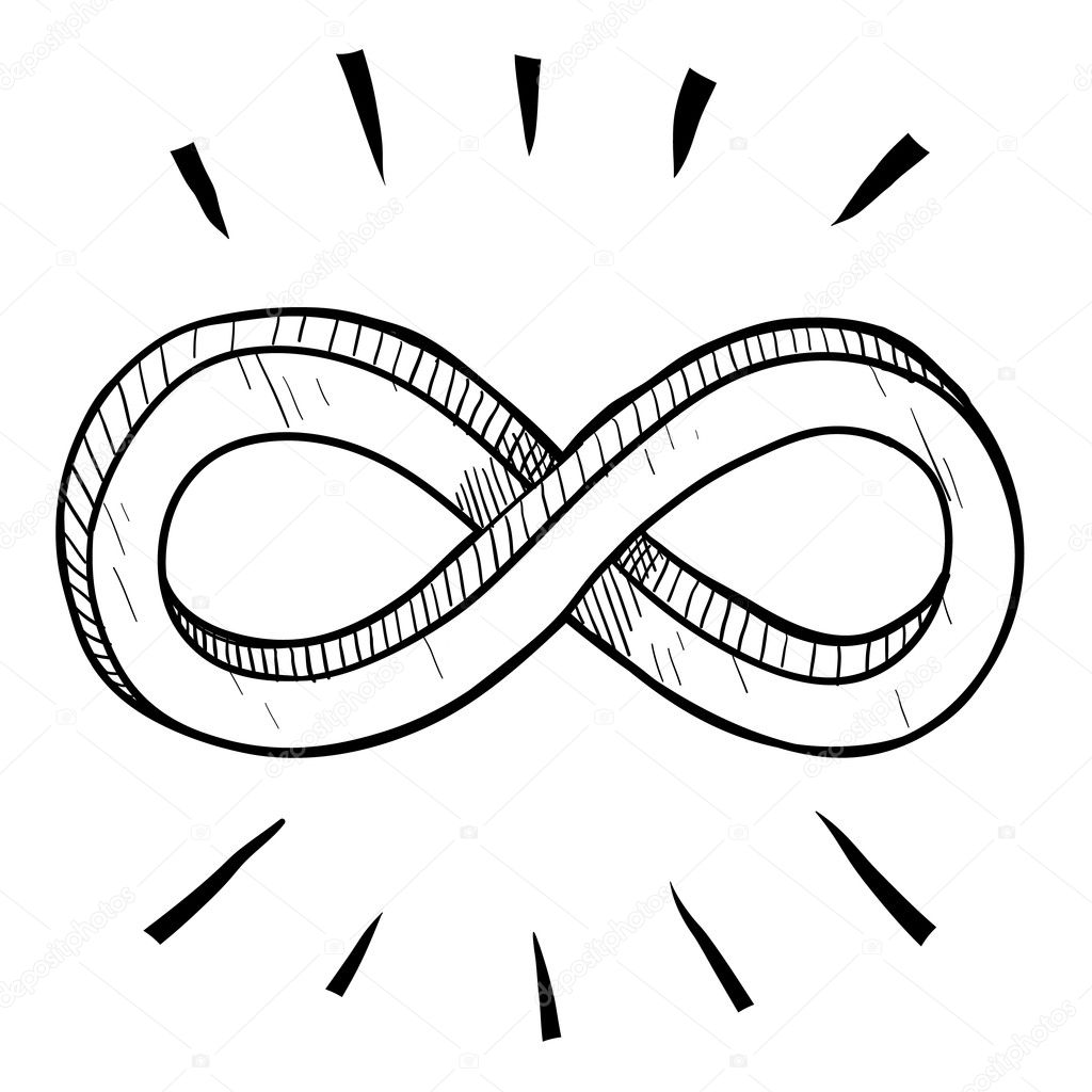 Infinity symbol sketch