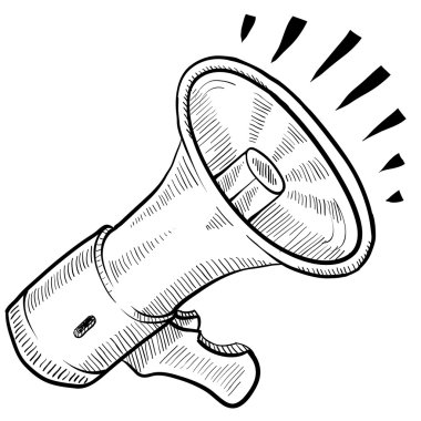 Elektrik megafon kroki