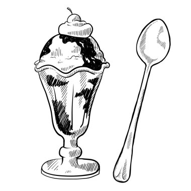 Banana Split Sundae Free Vector Eps Cdr Ai Svg Vector Illustration Graphic Art