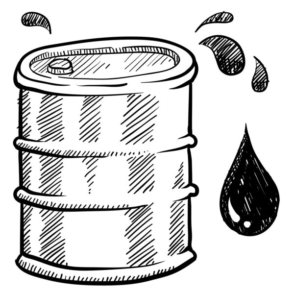 Oil barrel sketch