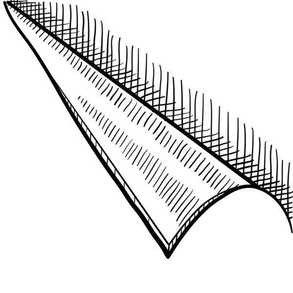 Ескіз пілінгового кутового завитка — стоковий вектор