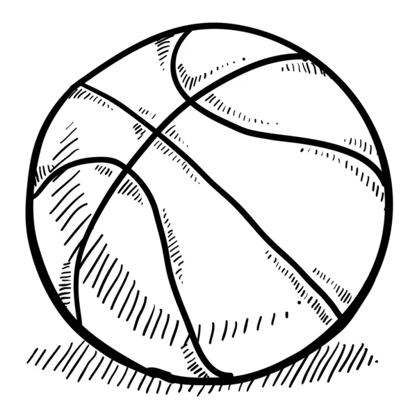 Basket skiss — Stock vektor