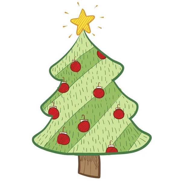 圣诞节树剪影 — 图库矢量图片