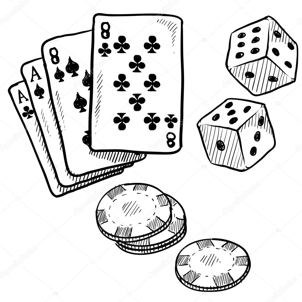 Gambling objects sketch