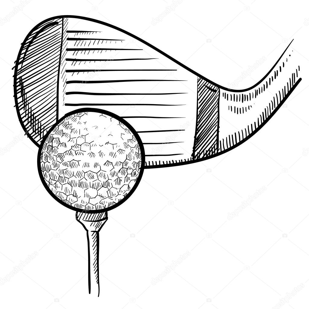 Golf tee sketch