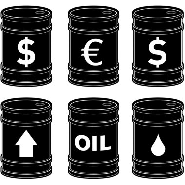 Kara petrol varil ile kutsal kişilerin resmi