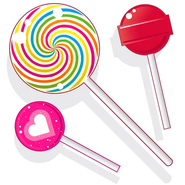 Lollipops y ventosas vector — Archivo Imágenes Vectoriales