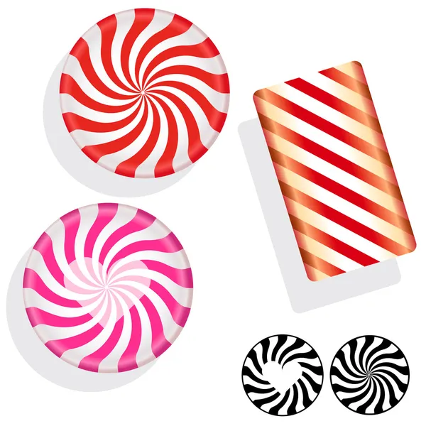 Hard candy sortimentu ilustrace — Stockový vektor