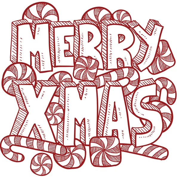 Merry Christmas message — Stock Photo, Image