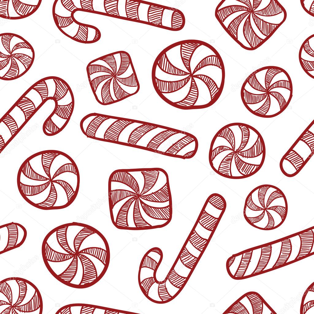 Background candy cane tile Seamless candy cane background — Stock