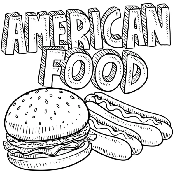 American food sketch