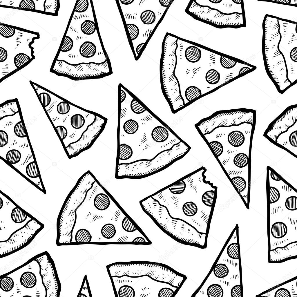 Seamless pizza background