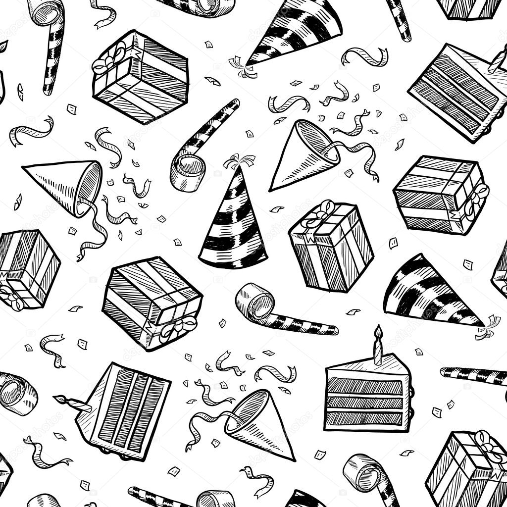 Seamless party or celebration background