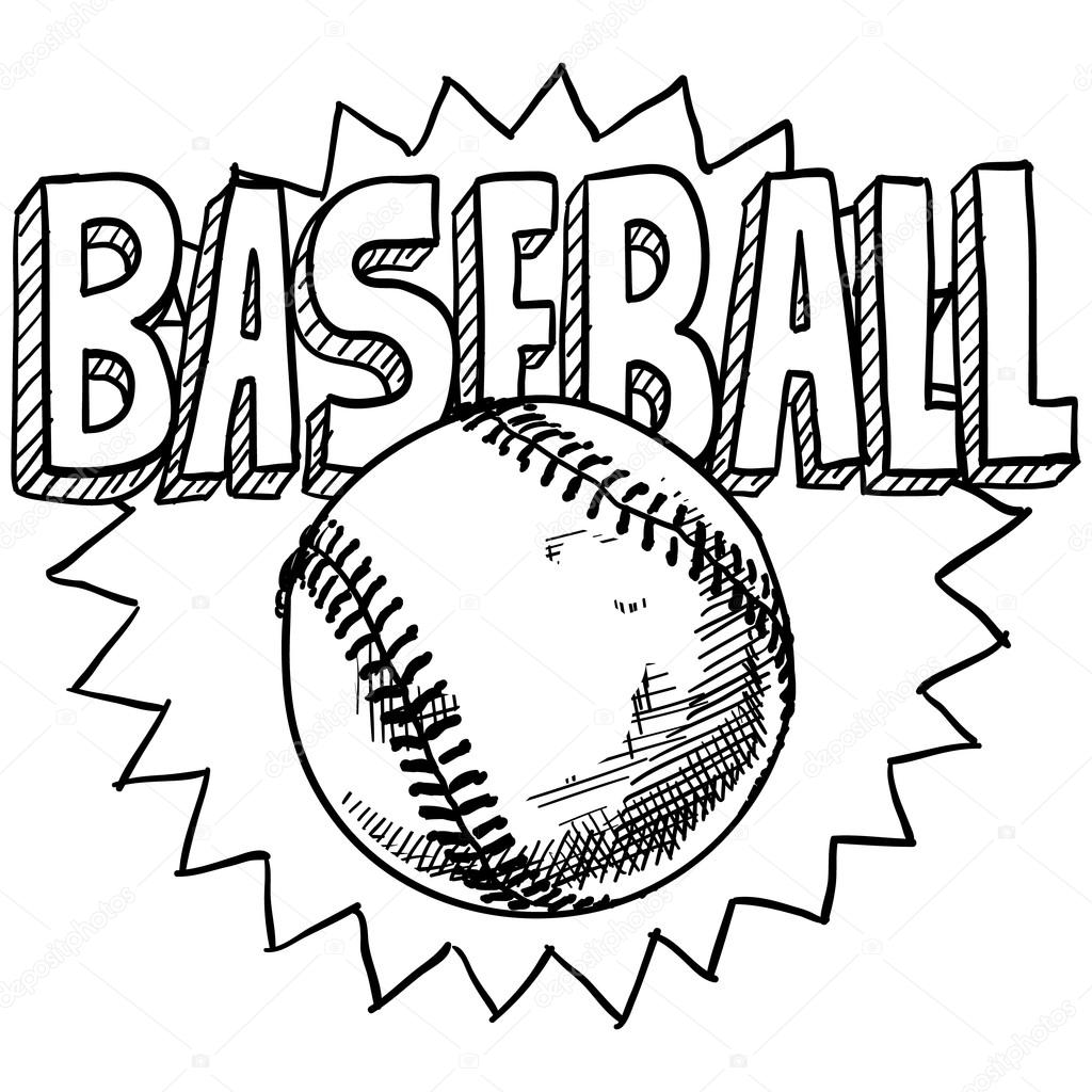 Bosquejo de béisbol Vector de stock #18320449 de ©lhfgraphics