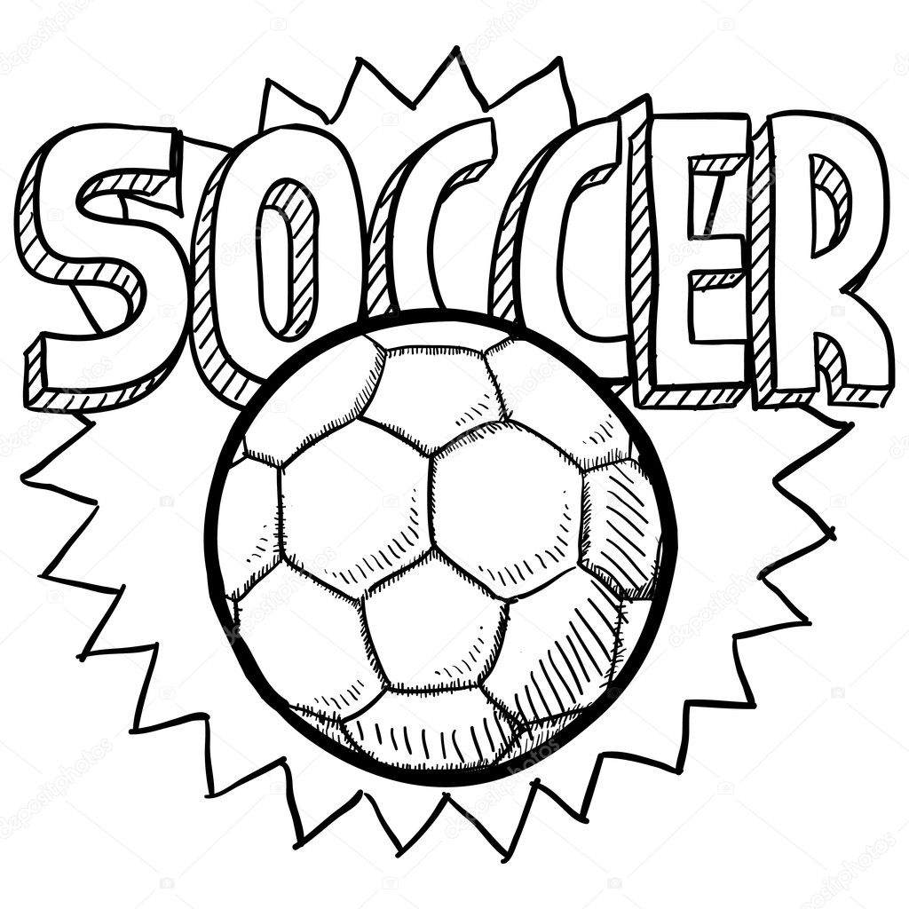 Soccer or football sketch Stock Vector by ©lhfgraphics 18320617