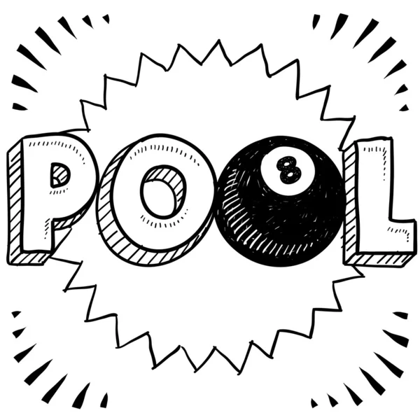 havuz ya da Bilardo kroki