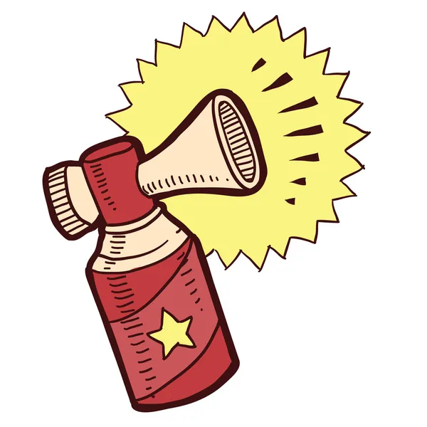 Air horn sketch — Stock Vector