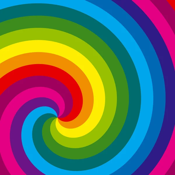 Rainbow swirl background. Vector. — Stock Vector