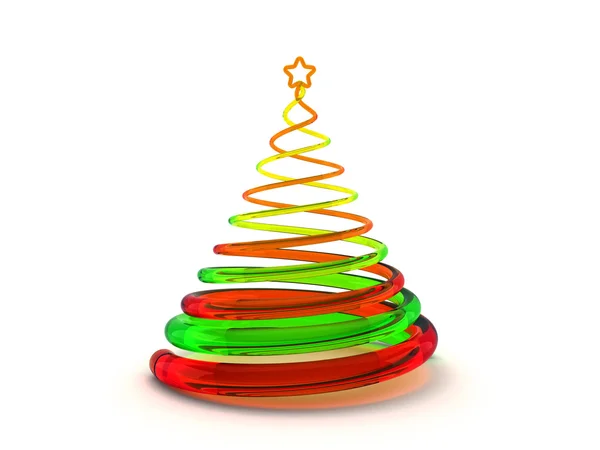 Christmas tree background. 3d rendering. — Stock Photo, Image