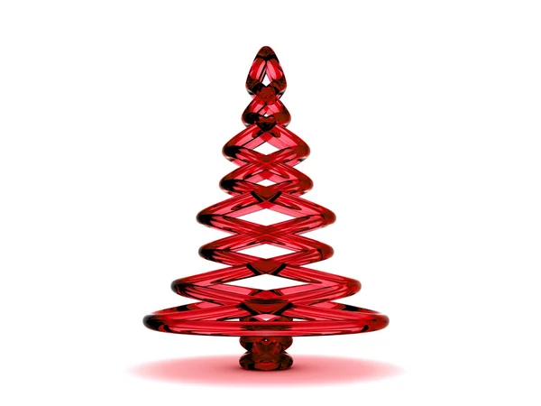 Vánoční strom 3d vykreslování. — Stock fotografie
